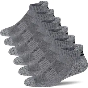 6 Pair Performance Cushion Anti Blister Socks