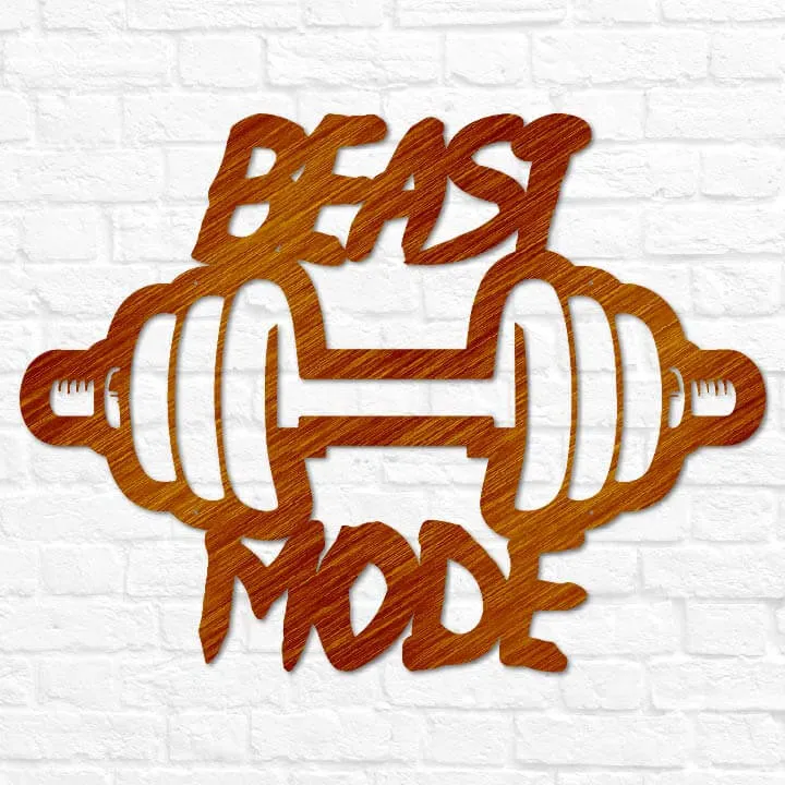 Beast Mode Gym Sign