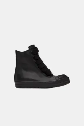 Black High Leather Sneakers