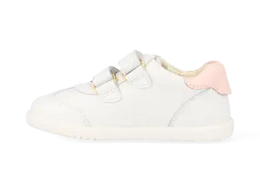 Bobux I Walk Sprite Embossed Trainer (White   Seashell Shimmer)