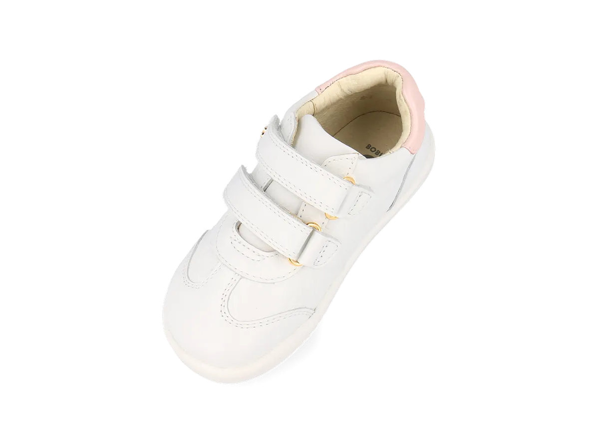 Bobux I Walk Sprite Embossed Trainer (White   Seashell Shimmer)
