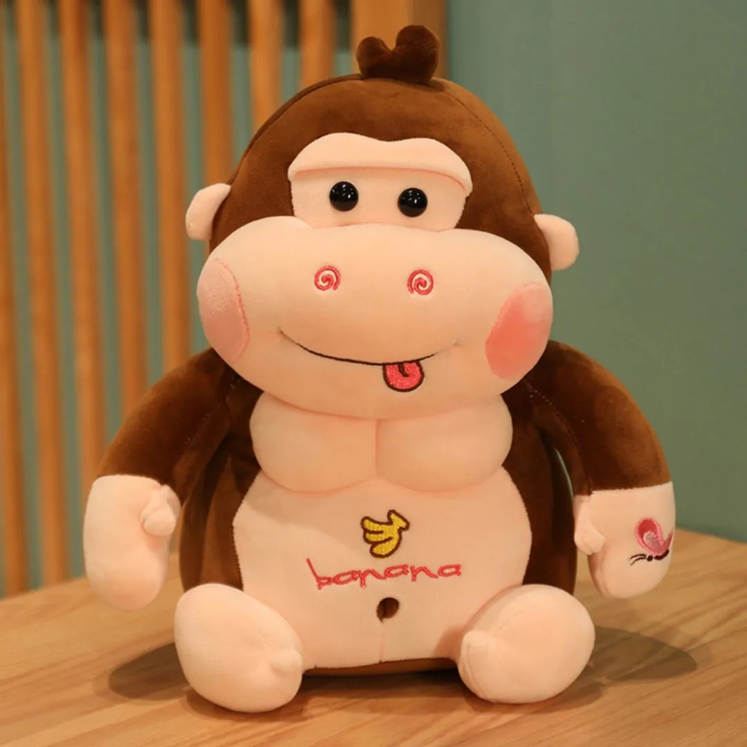 Body Builder Monkey Toy | Soft Toy 2 Pack Abs for Gym Lovers