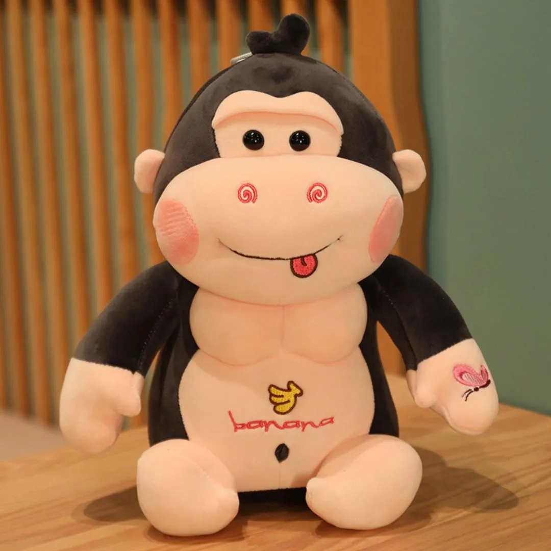 Body Builder Monkey Toy | Soft Toy 2 Pack Abs for Gym Lovers