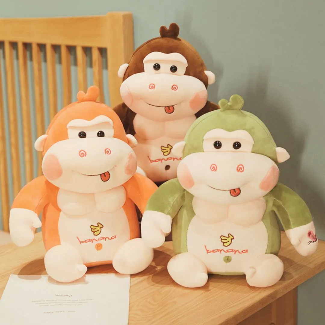 Body Builder Monkey Toy | Soft Toy 2 Pack Abs for Gym Lovers