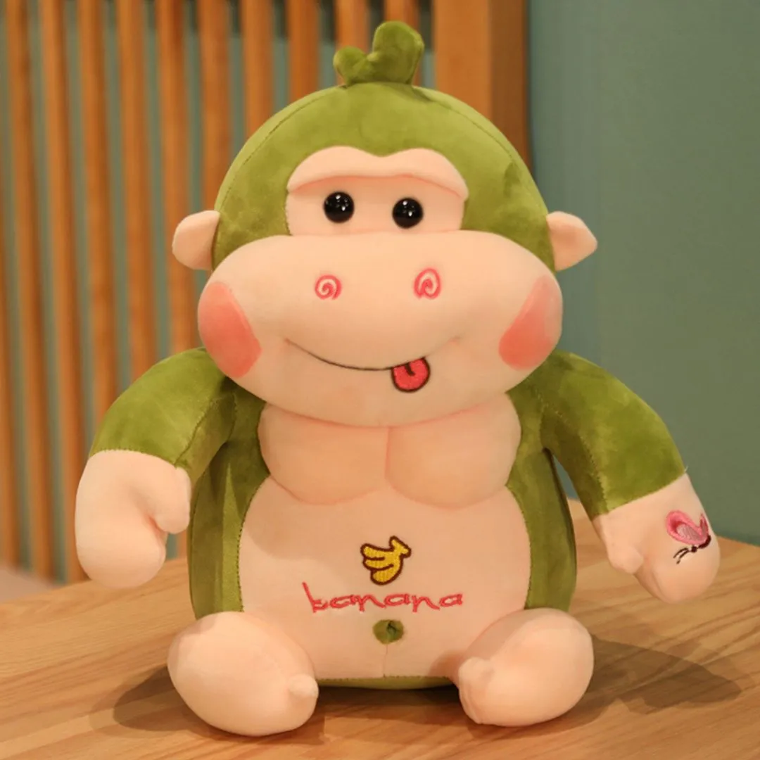 Body Builder Monkey Toy | Soft Toy 2 Pack Abs for Gym Lovers