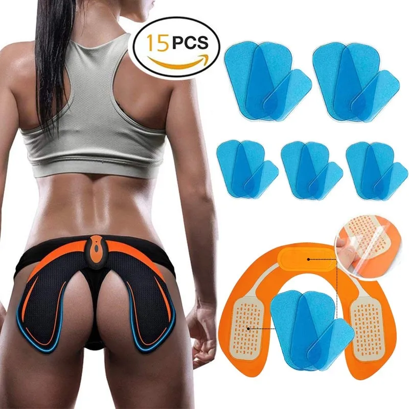 Buttocks Muscle Hydrogel Sticker Stimulator Training Replacement Gel Sheet Pads AbS EMS Hip Muscle Stimulator Gel Trainer