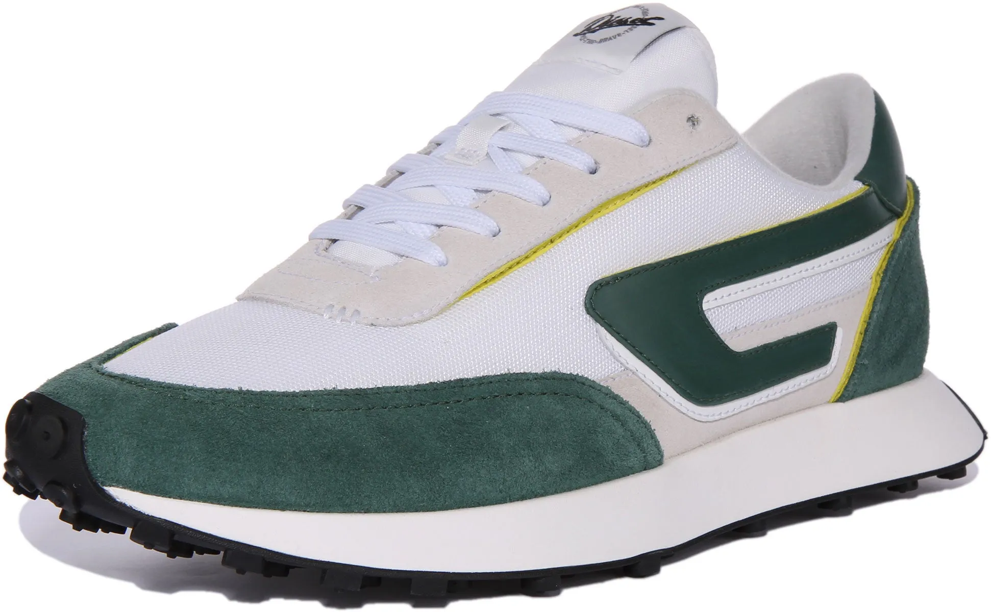 Diesel S Racer Lc In White Green For Men