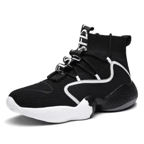 Fashion Men's Sneakers on Lace-Up / Casual Breathable Walking Flats Walking Shoes