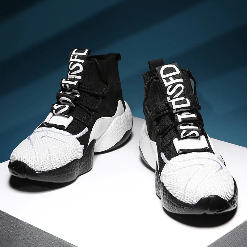 Fashion Men's Sneakers on Lace-Up / Casual Breathable Walking Flats Walking Shoes