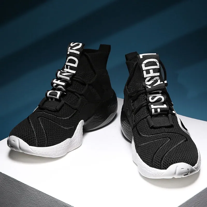 Fashion Men's Sneakers on Lace-Up / Casual Breathable Walking Flats Walking Shoes