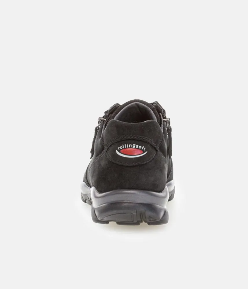 Gabor Sporty Black Rolling Soft Sneakers