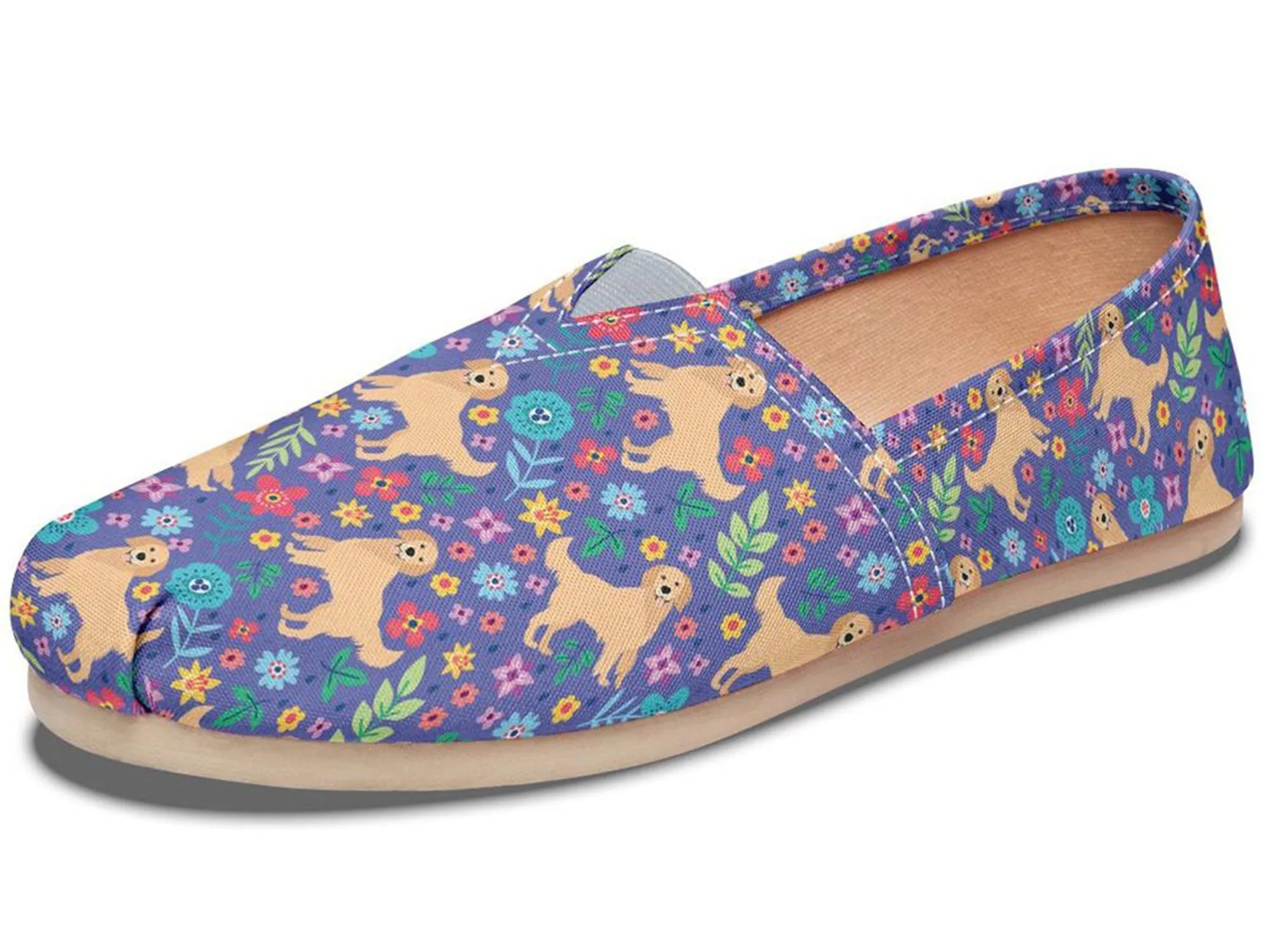 Groovy Golden Retriever Casual Shoes