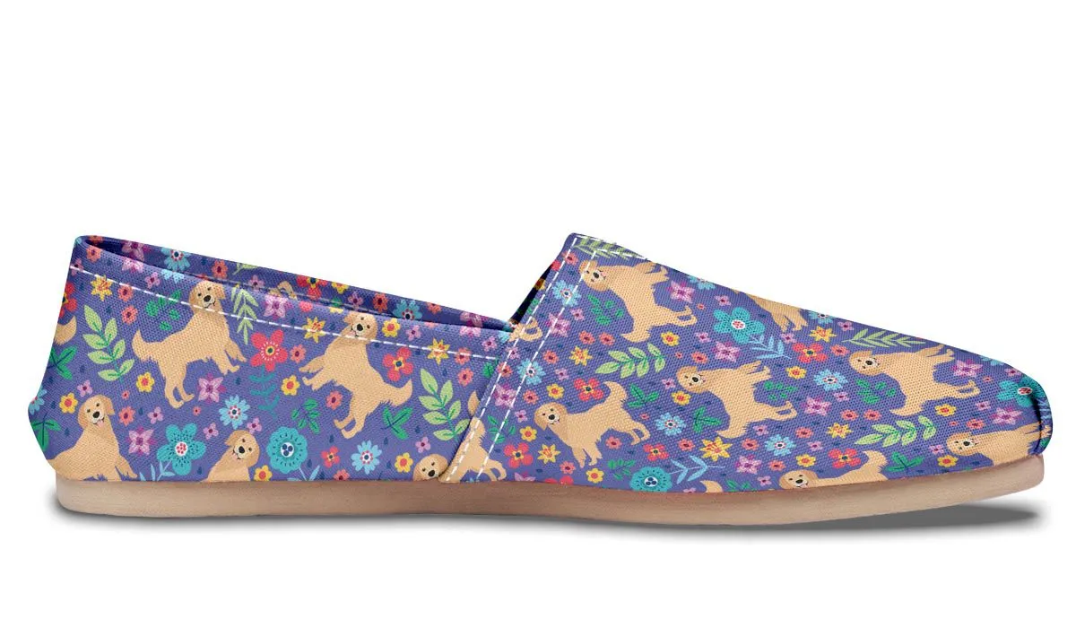 Groovy Golden Retriever Casual Shoes