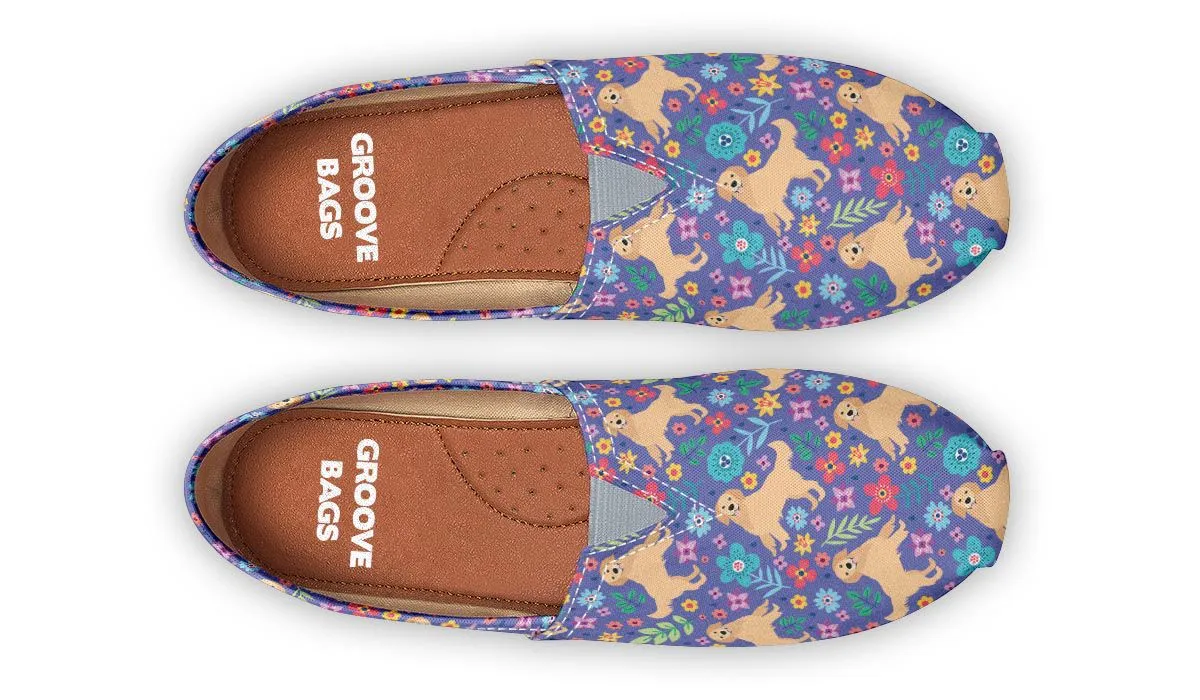 Groovy Golden Retriever Casual Shoes