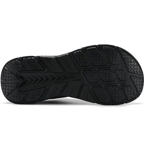 JJMIMAIFJ Wide Toe Box Shoes for Men Extra Wide Width Zero Drop Running Shoes Lightweight Breathable Neutral Cushioned Walking Shoes Athletic Tennis Wide Shoes Black