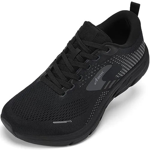 JJMIMAIFJ Wide Toe Box Shoes for Men Extra Wide Width Zero Drop Running Shoes Lightweight Breathable Neutral Cushioned Walking Shoes Athletic Tennis Wide Shoes Black