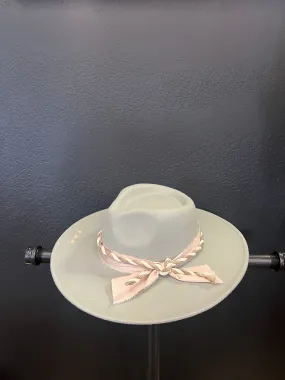 Kids Aqua Fedora Hat