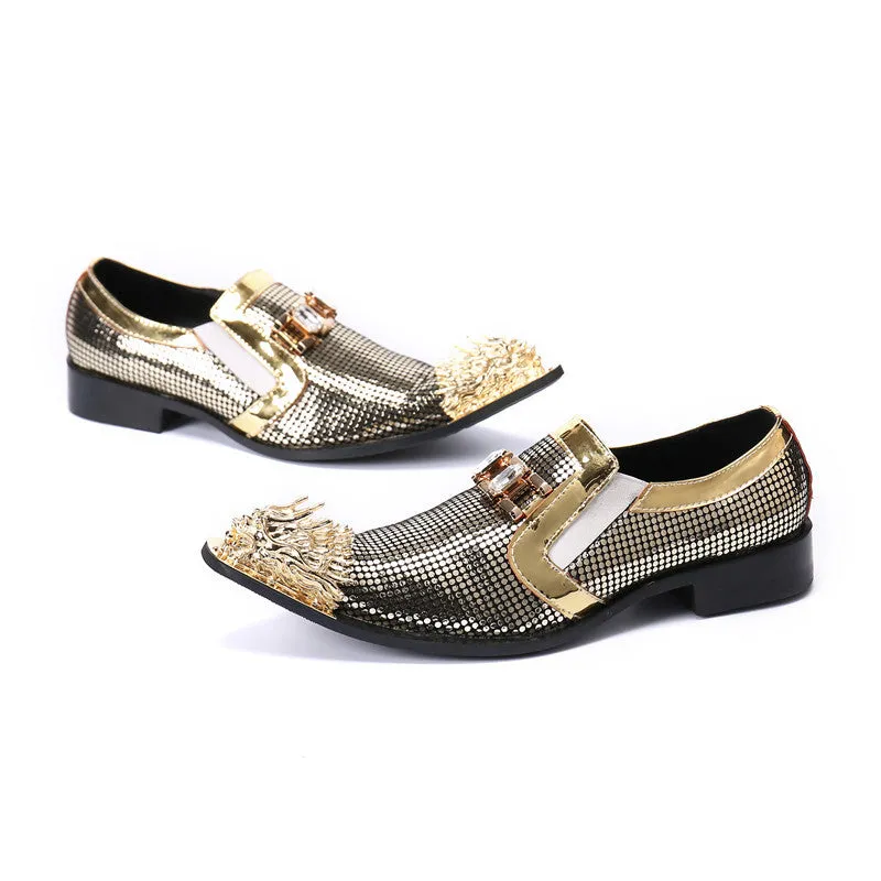 Leather shoes, men's shoes, cowhide 2023 new business dress leather shoes, spring breathable Korean version of the trendy casual British fashion shoes