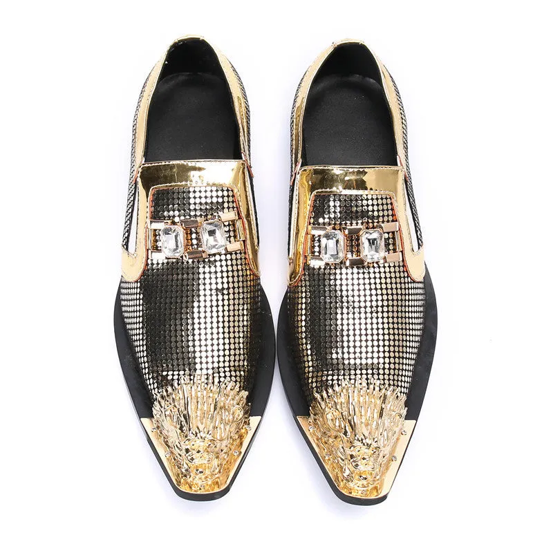 Leather shoes, men's shoes, cowhide 2023 new business dress leather shoes, spring breathable Korean version of the trendy casual British fashion shoes