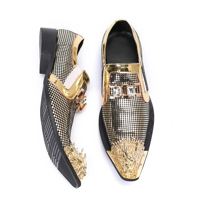 Leather shoes, men's shoes, cowhide 2023 new business dress leather shoes, spring breathable Korean version of the trendy casual British fashion shoes