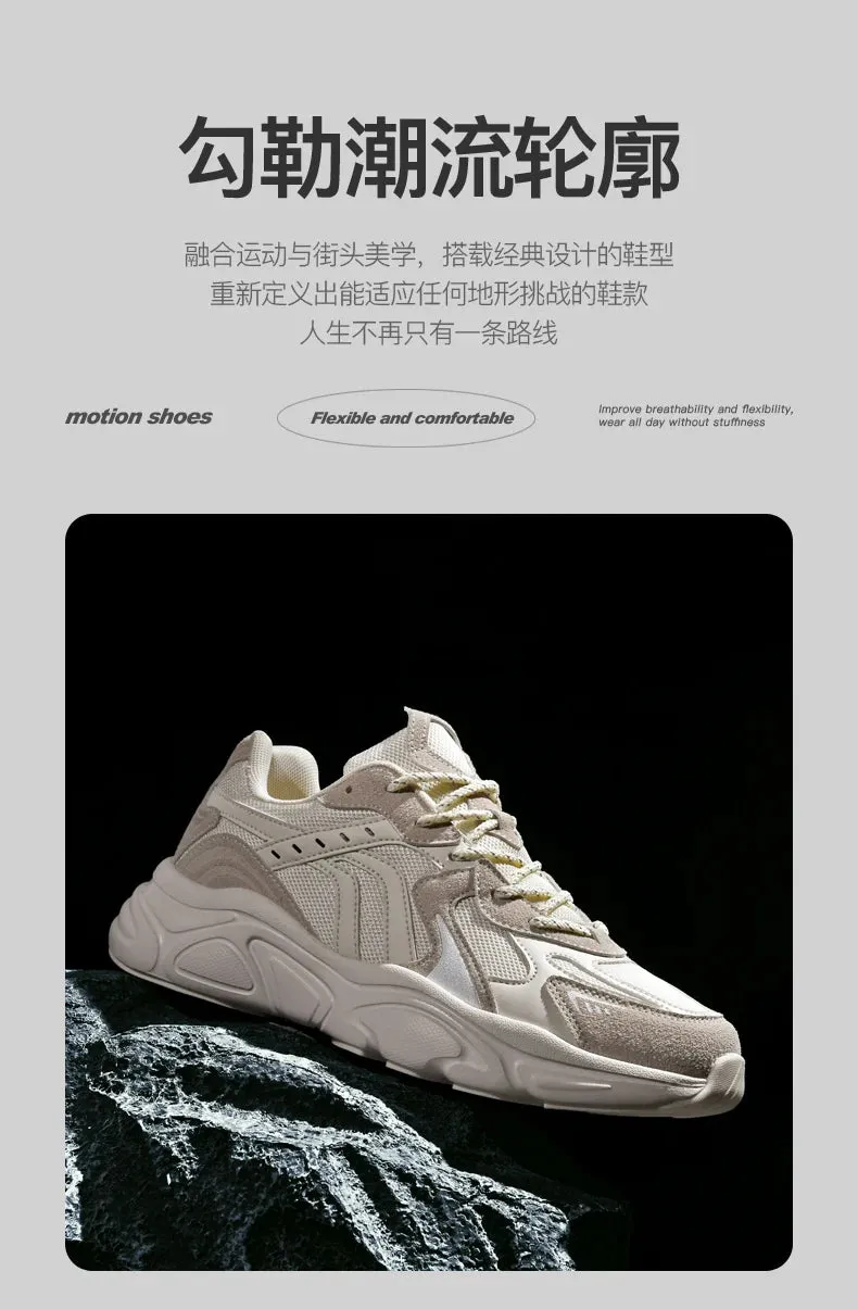 Luxury Breathable Sneakers for Men – Casual Running and Fashion Shoes