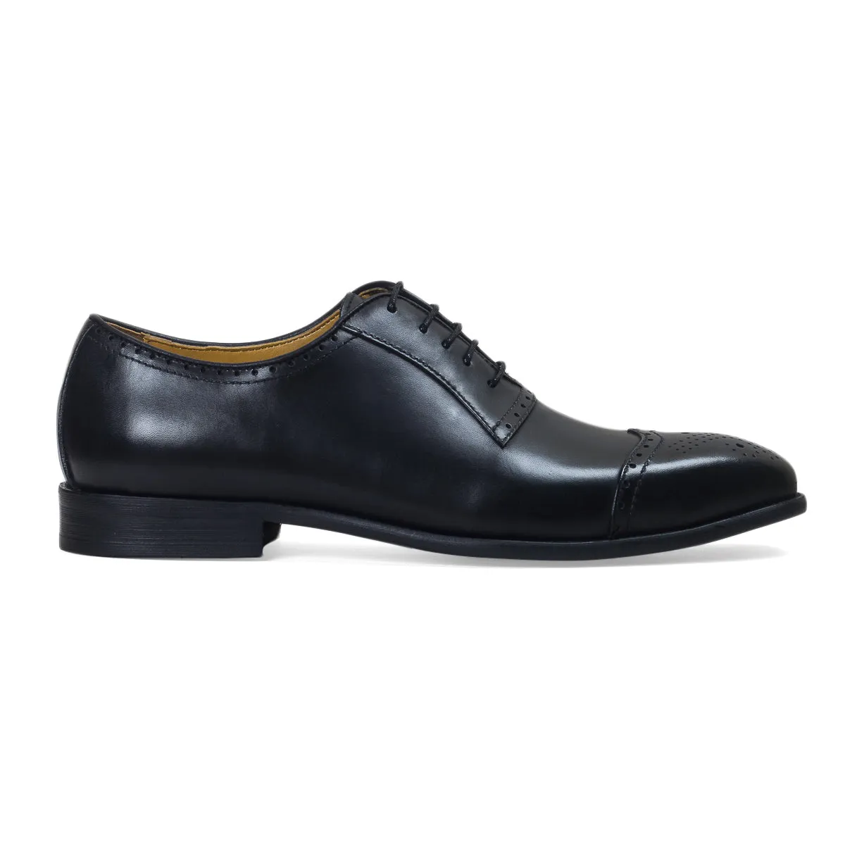 Milano Leather Brogues (Black)