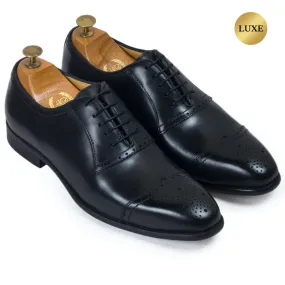 Milano Leather Brogues (Black)