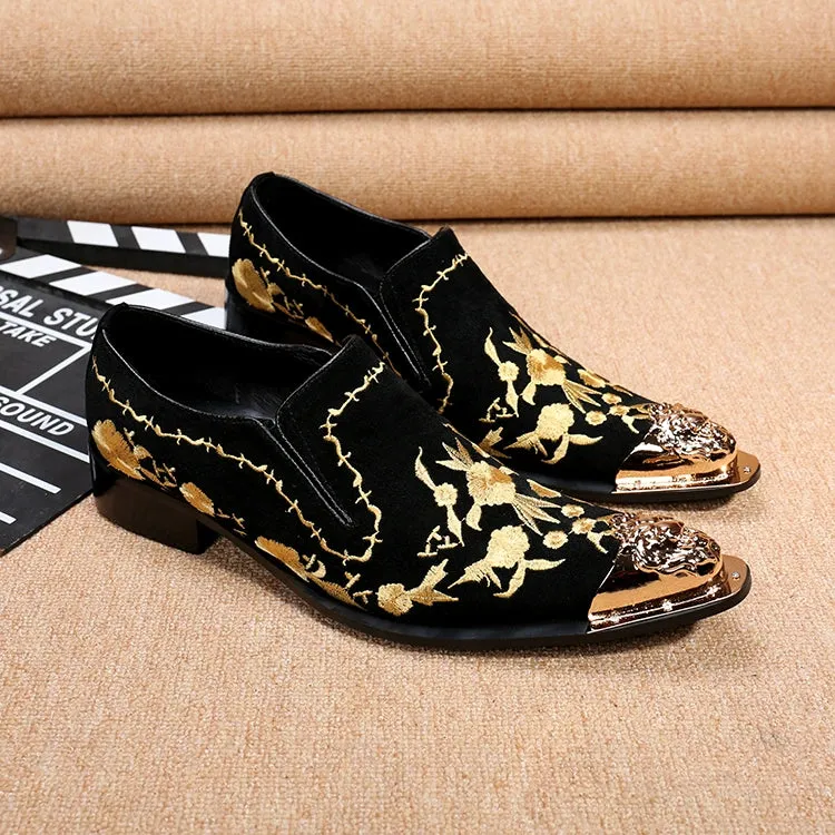 New Men's Business Dress Shoes British Carved Leather Fashion Groom Wedding Suit Shoes Lace-up Single Leather Shoes