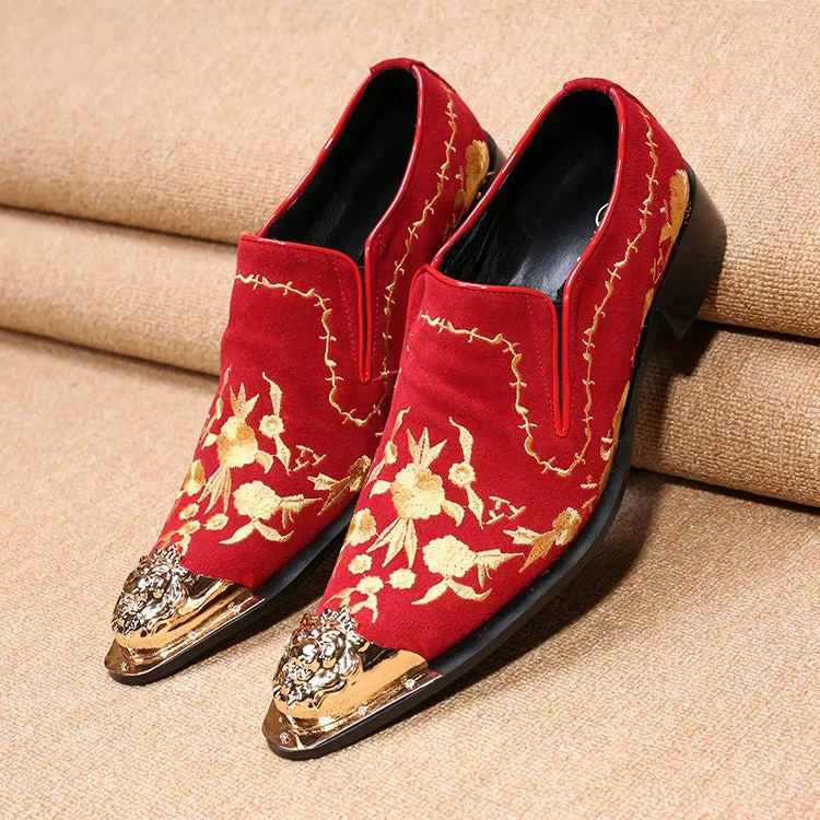 New Men's Business Dress Shoes British Carved Leather Fashion Groom Wedding Suit Shoes Lace-up Single Leather Shoes