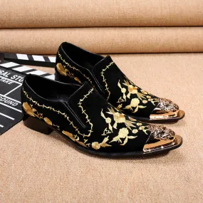 New Men's Business Dress Shoes British Carved Leather Fashion Groom Wedding Suit Shoes Lace-up Single Leather Shoes