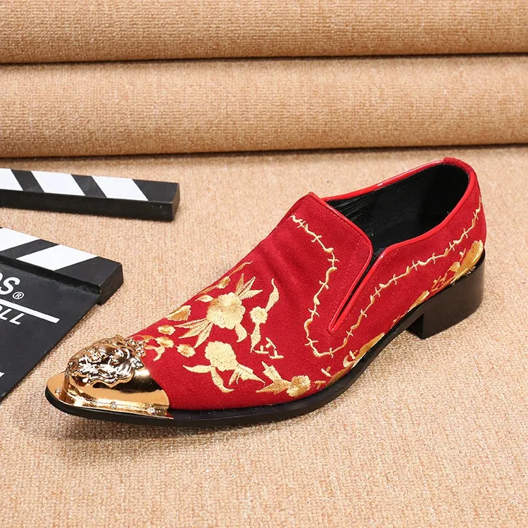 New Men's Business Dress Shoes British Carved Leather Fashion Groom Wedding Suit Shoes Lace-up Single Leather Shoes
