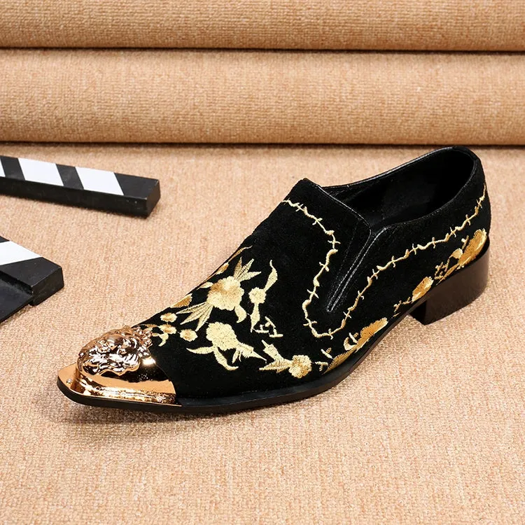 New Men's Business Dress Shoes British Carved Leather Fashion Groom Wedding Suit Shoes Lace-up Single Leather Shoes