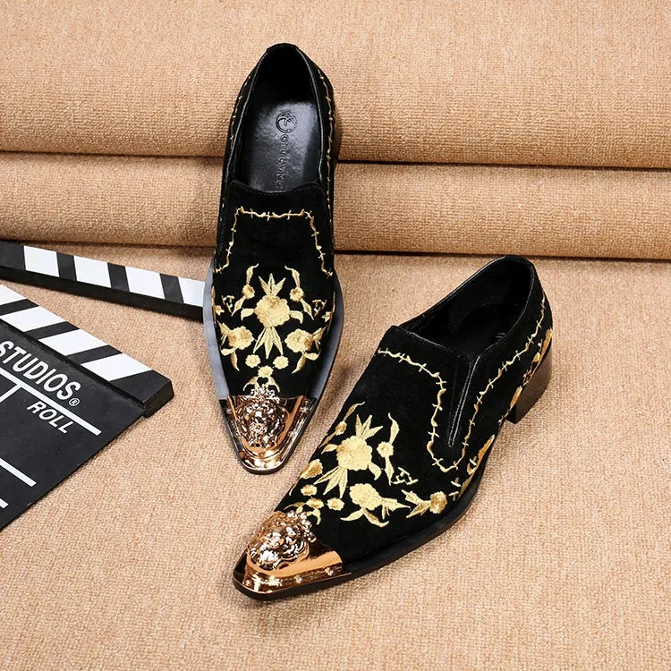 New Men's Business Dress Shoes British Carved Leather Fashion Groom Wedding Suit Shoes Lace-up Single Leather Shoes