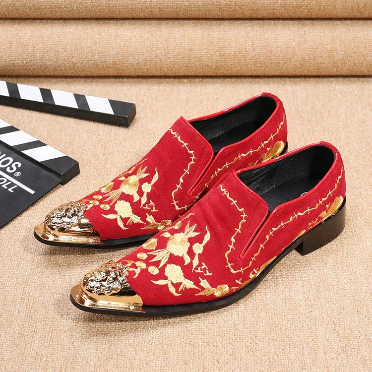 New Men's Business Dress Shoes British Carved Leather Fashion Groom Wedding Suit Shoes Lace-up Single Leather Shoes