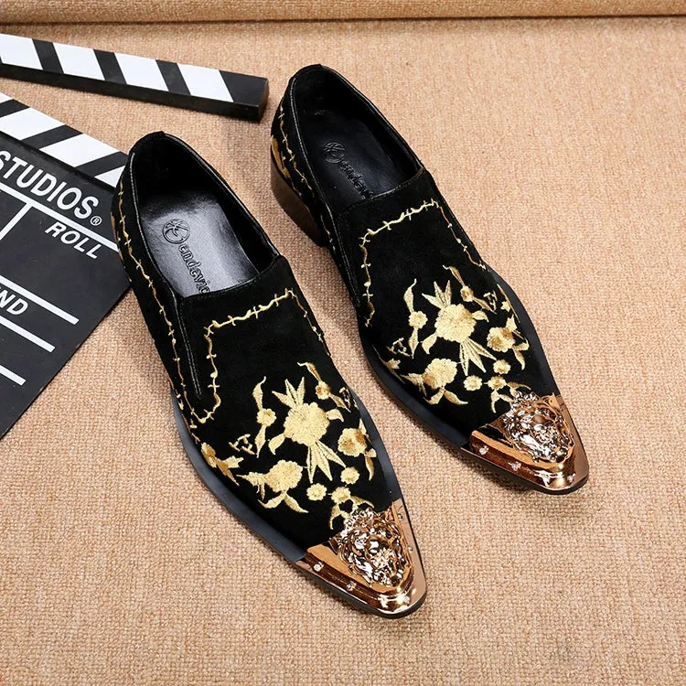 New Men's Business Dress Shoes British Carved Leather Fashion Groom Wedding Suit Shoes Lace-up Single Leather Shoes