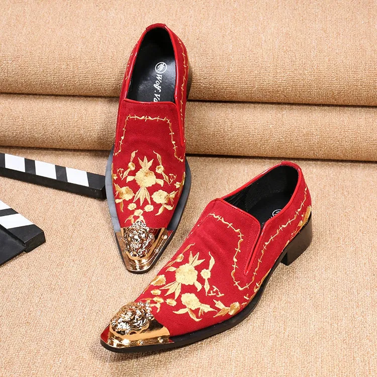 New Men's Business Dress Shoes British Carved Leather Fashion Groom Wedding Suit Shoes Lace-up Single Leather Shoes