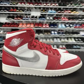 Nike Air Jordan 1 Retro High Red White Silver Medal 332550-602 Men's Size 13