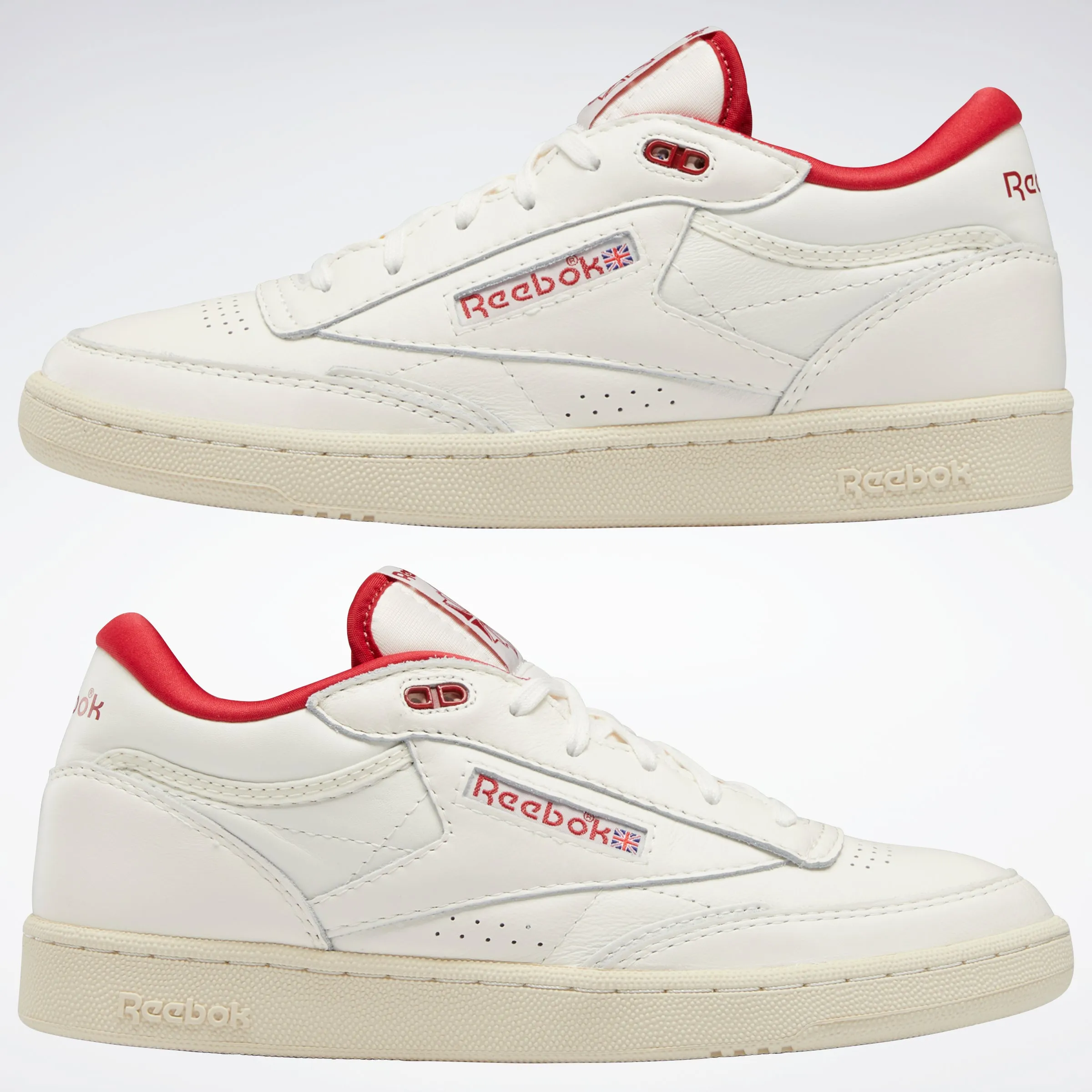 Reebok Footwear Men Club C Mid Ii Vintage Shoes Chalk/Alabas/Flasrd