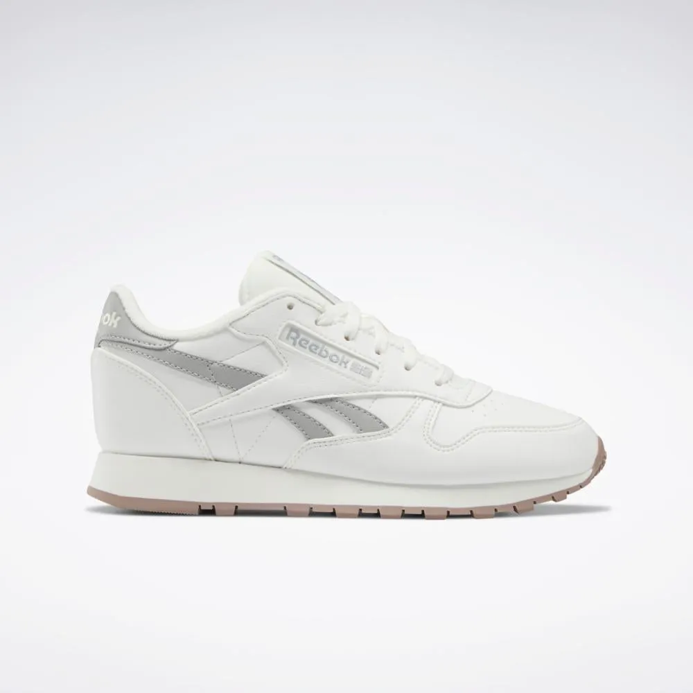 Reebok Footwear Women CLASSIC LEATHER SHOES CHALK/PUGRY3/TAUPE