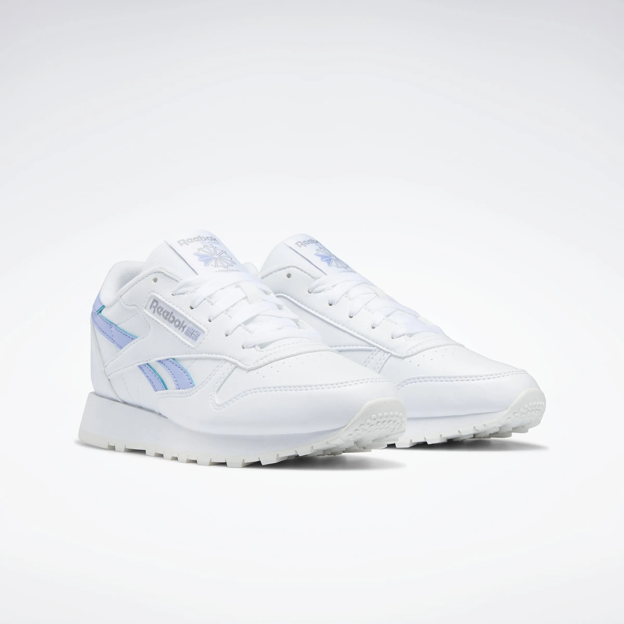 Reebok Footwear Women Classic Leather Shoes Ftwr White/Ftwr White/Lilac Gl