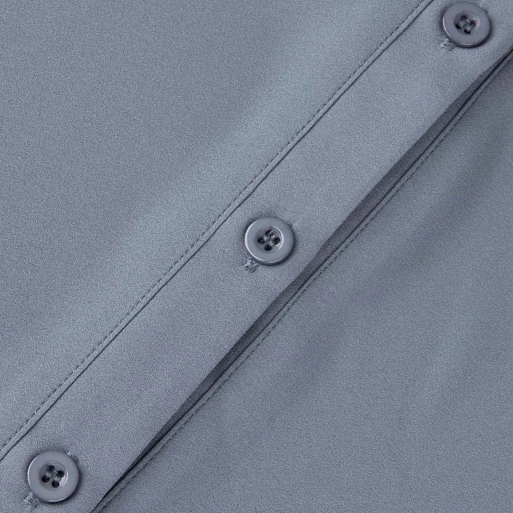 Sandwashed Satin Easy Chiffon Shirt