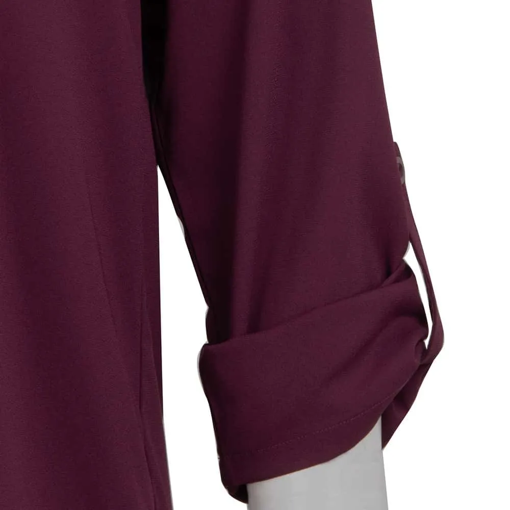 Sandwashed Satin Easy Chiffon Shirt