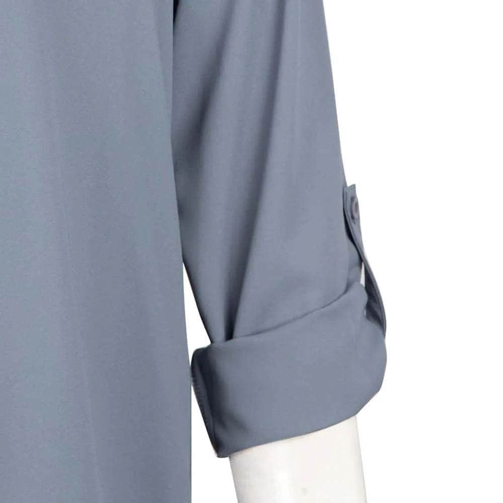 Sandwashed Satin Easy Chiffon Shirt