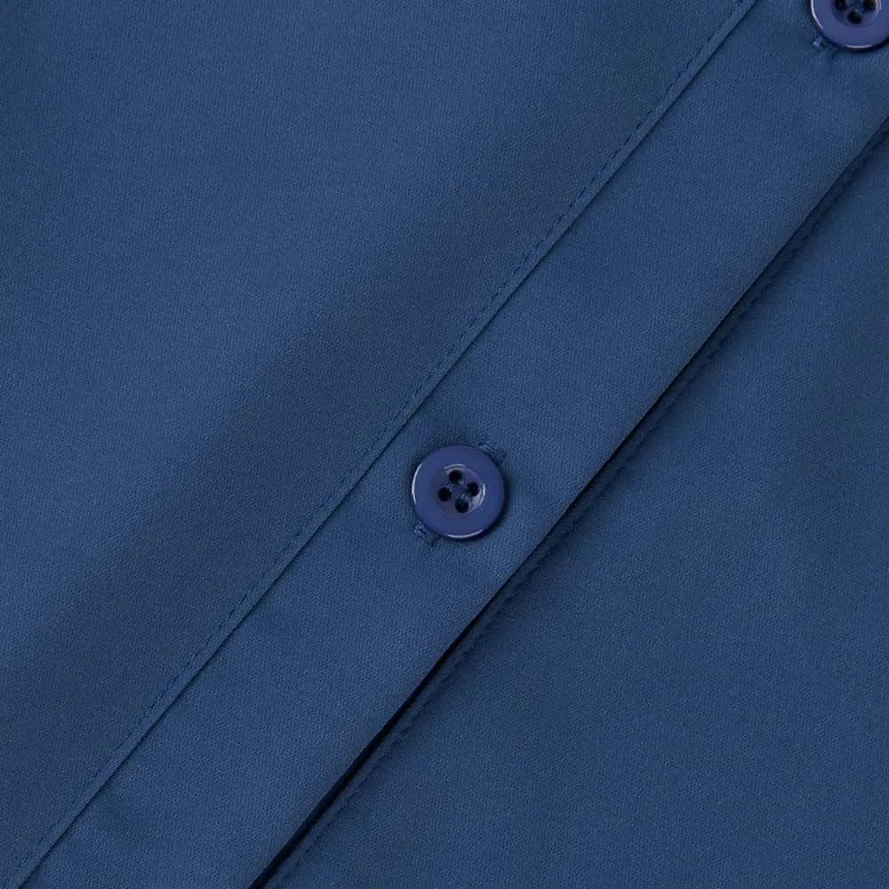 Sandwashed Satin Easy Chiffon Shirt