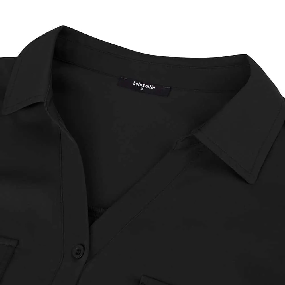 Sandwashed Satin Easy Chiffon Shirt