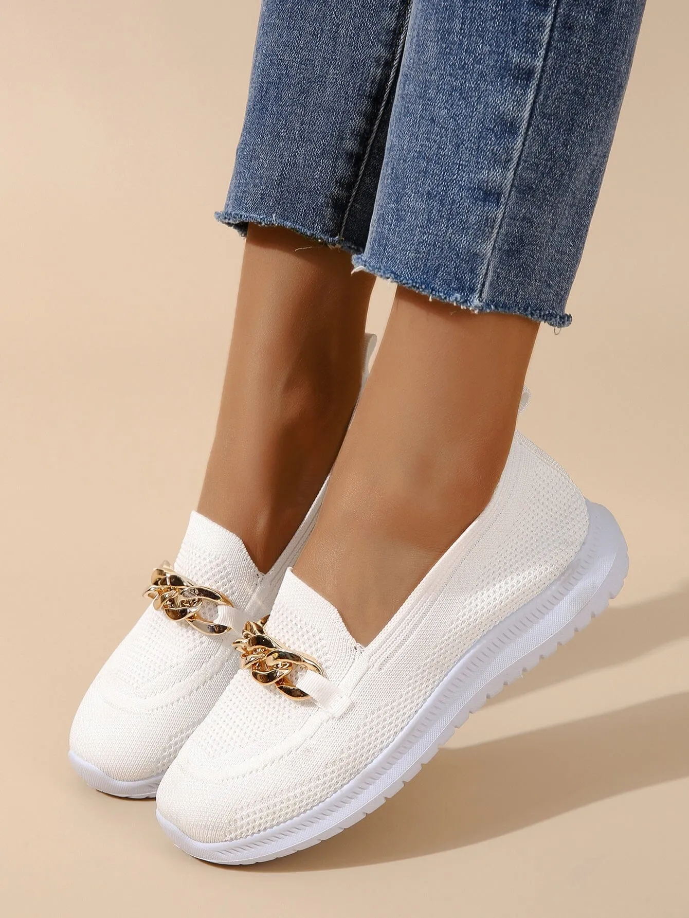 Women's Casual Slip-On Sneakers | Breathable Knit Design